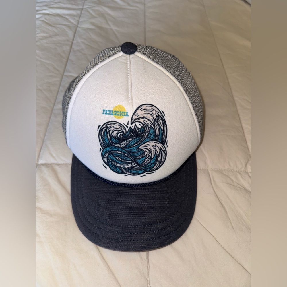 Patagonia Blue and Gray Trucker Hat